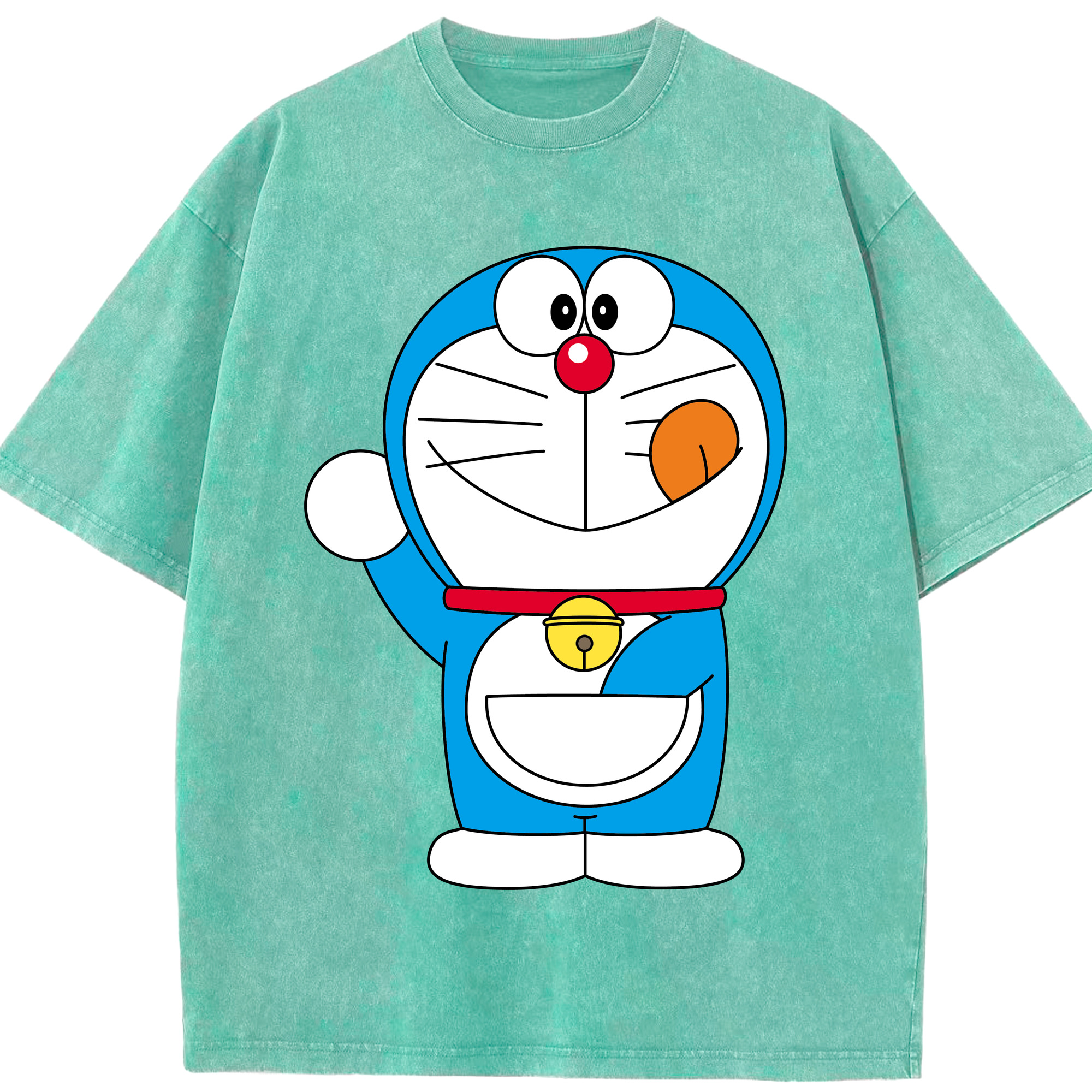 （画像用） ドラえもん Doraemon 綿100% ヴィンテージ風 半袖Tシャツ（フロントプリント）